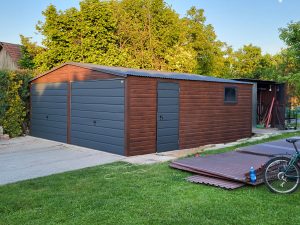 Garaż Blaszany 6m x 6m | 2x Brama uchylna
