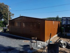 Garaż Blaszany 7m x 5m | 2x Brama uchylna