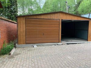 Garaż Blaszany 7m x 7m | 2x Brama uchylna
