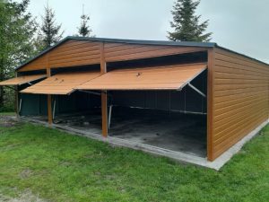 Garaż Blaszany 12m x 6m | 4x Brama uchylna