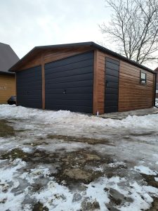 Garaż Blaszany 6,00 x 5,80 + wypust dachu 0,35cm