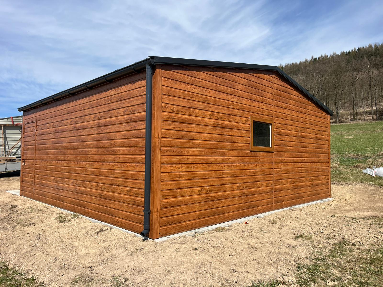 Garaż Blaszany 6,00m x 5,80m brama dwuskrzydłowa - obrazek 3