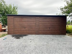 Garaż Blaszany 7m x 5m | 2x Brama uchylna